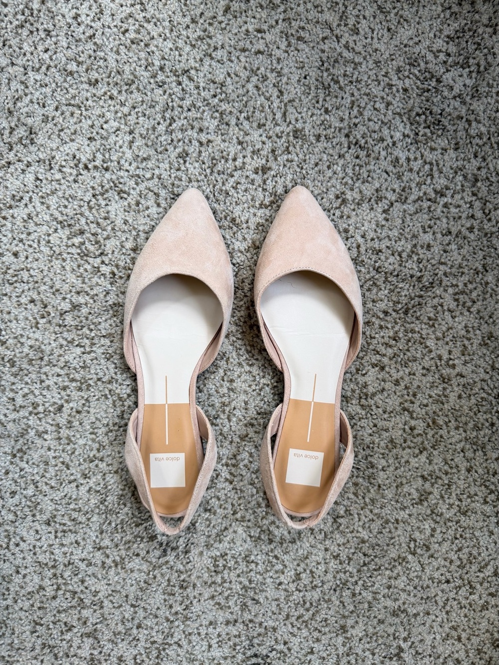 Dolce Vita Blush Pink Pointed D'Orsay Flats